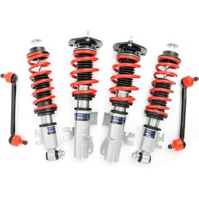 Adjustable Height Coilover Suspension Strut Lowering Kit, Mono-Tube Compatible with Mini Cooper Hatch R56 2006-2013 Shock