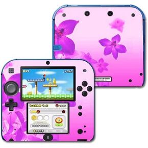 MightySkins Skin Compatible with Nintendo 2DS wrap Sticker Skins Pink Flowers