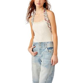Free People Womens Eyes for U Halter BodysuitBODY