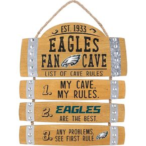FOCO NFL Team Logo Barrel Slat Mancave Hanging Wall Sign