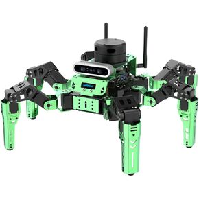 مجموعة الروبوت HIWONDER JetHexa Hexapod لكاميرا العمق Jetson Nano ثلاثية الأبعاد، G4 Lidar وLidar Mapping Navigation ROS AI Robot Kit (مجموعة متقدمة)