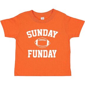 Tees & Tails Sunday Funday Football Baby Tee Shirt (Assorted Colors)