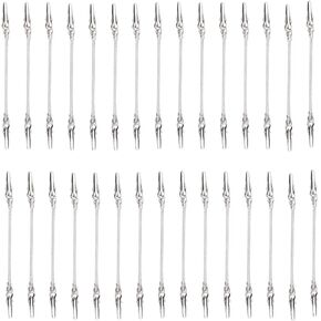 30 Pieces Double Head Alligator Memo Clip Photo Picture Note Holders Metal Wire Clips Clamps for DIY/5Inch(128mm)