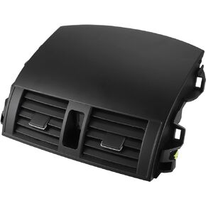 ACROPIX لوحة تنفيس هواء السيارة، لوحة القيادة الأمامية المركزية لمنفذ مكيف الهواء، لوحة تهوية مناسبة لسيارة Toyota Corolla - عبوة من قطعة واحدة باللون الأسود in Kuwait