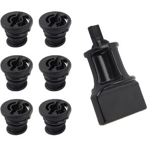 6PCS Car Engine Oil Drain Plug with Oil Drain Plug Removal Tool Replacement OEM#06L103801,Compatible with Volkswagen Audi,Perfect Replacement for Oil Drain Plug Car Accessories