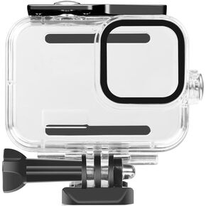 60M/196FT Waterproof Case for GoPro Hero12 Black/Hero11 Black/Hero10 Black/Hero9 Black Camera Accessories,Underwater Deep Diving Protective Shell for Hero12/11/10/9 Black