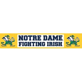 12 Inch Notre Dame Fighting Irish Decal University of Notre Dame ND Logo Removable Wall Sticker Art NCAA Home Room Decor 12 1/2 by 2 Inches