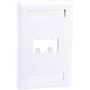 Panduit CFPL2WHY 1-Gang 2-Port Faceplate, White