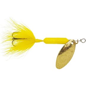 YAKIMA BAIT Wordens Original Rooster Tail Spinner Lure, Glitter Yellow, 1/6-Ounce