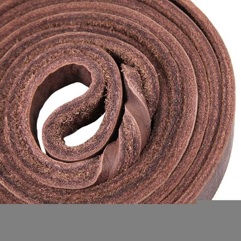 مقود الكلاب البني المضفر المصنوع من الجلد الطبيعي من Dogs Kingdom بطول 4 أقدام/5 أقدام/7 أقدام/8.5 أقدام، أفضل مقود للكلاب الكبيرة والمتوسطة أثناء تدريب المشي بخطاف بني/فضي 1/2 بوصة × 4 أقدام in Kuwait