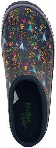 Western Chief Women's Waterproof Slip-On Garden Clog Hummingbird - Navy Blue in Saudi Arabia