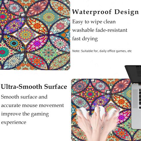 Cute Colorful Cats Large Gaming Mouse Pad for Desk,XL Big Mouse Pad Gaming Desk Mat,Mousepad Desk Pad with Non-Slip Base and Stitched Edges,Keyboard Mouse Mat for Home Office Work,31.5 x 11.8 in in Saudi Arabia