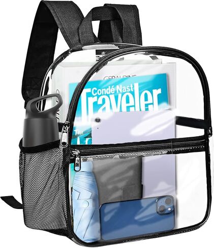 Mini Clear Backpack, Stadium Approved Clear Backpack, Waterproof Transparent Concert Bag,Fit For Stadium, Music Festival Concerts in Saudi Arabia