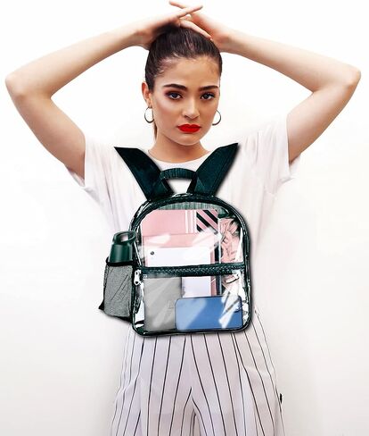 Mini Clear Backpack, Stadium Approved Clear Backpack, Waterproof Transparent Concert Bag,Fit For Stadium, Music Festival Concerts in Saudi Arabia