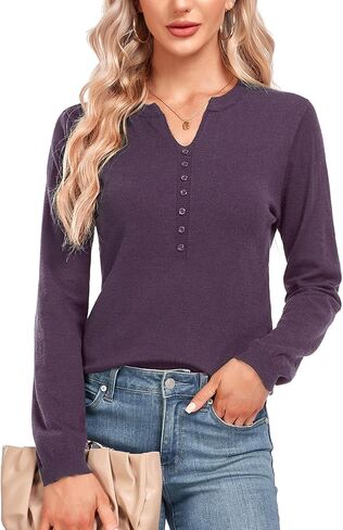 Women Summer Knit Shirt Blouse V Neck Short Sleeve Pullover Sweater Tops in Saudi Arabia