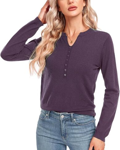 Women Summer Knit Shirt Blouse V Neck Short Sleeve Pullover Sweater Tops in Saudi Arabia