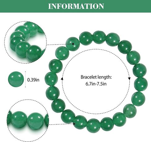 10mm Amethyst Bracelet for Women Men,Natural Stone Amethyst Crystal Bead Healing Soothing Stretchable Bracelet,Adjustable Beaded Bracelet for Anxiety Relief, Spiritual Healing in Kuwait