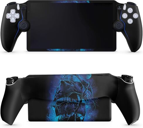 Carbon Fiber Gaming Skin Compatible with PS5 Portal Remote Player - Artic Camo - Premium 3M Vinyl Protective Wrap Decal Cover - Easy to Apply | Crafted in The USA by MightySkins in Saudi Arabia