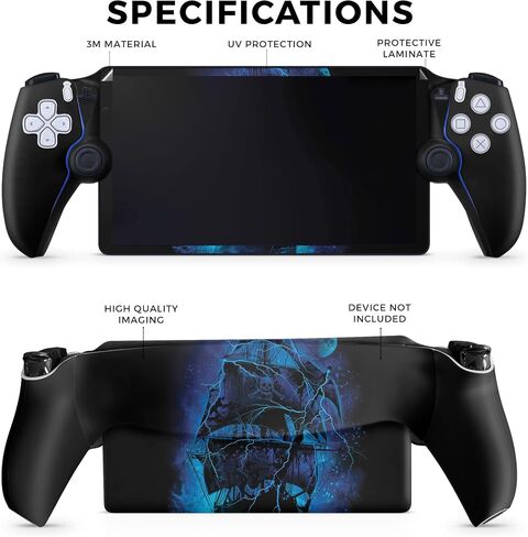 Carbon Fiber Gaming Skin Compatible with PS5 Portal Remote Player - Artic Camo - Premium 3M Vinyl Protective Wrap Decal Cover - Easy to Apply | Crafted in The USA by MightySkins in Saudi Arabia