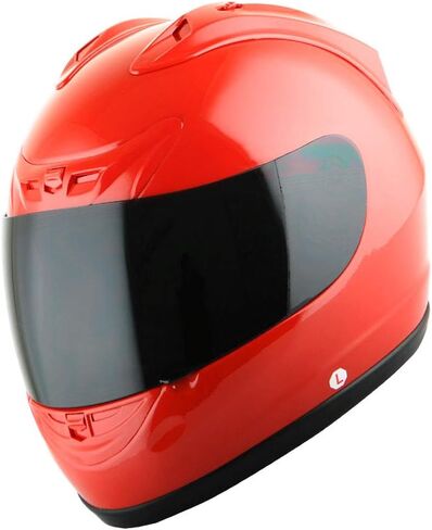 1Storm New Motorcycle Bike Full Face Helmet JH901 Matt Black + One Extra Clear Shield: JH901 in Kuwait