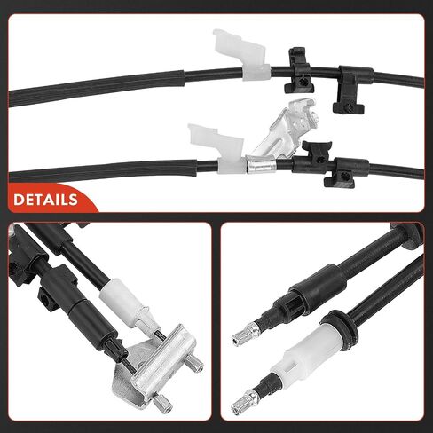 A-Premium Rear Driver and Passenger Side Parking Brake Cable Assembly Compatible with Ford Models: Escape 2013, 2-PC Set - Replace# CV6Z2A603F in Saudi Arabia