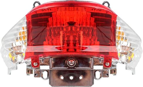 Minho Rear Tail Light Turn Signal Tail-light Lamp Assembly for Chinese GY6 49cc 50cc Scooter Mopeds ATV Taotao Sunny ATM-50 Halogen P21W/5W Yellow Light in Saudi Arabia