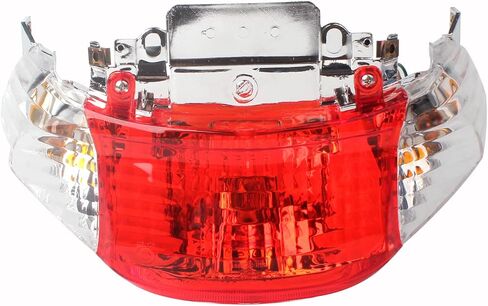 Minho Rear Tail Light Turn Signal Tail-light Lamp Assembly for Chinese GY6 49cc 50cc Scooter Mopeds ATV Taotao Sunny ATM-50 Halogen P21W/5W Yellow Light in Saudi Arabia