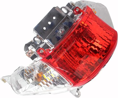 Minho Rear Tail Light Turn Signal Tail-light Lamp Assembly for Chinese GY6 49cc 50cc Scooter Mopeds ATV Taotao Sunny ATM-50 Halogen P21W/5W Yellow Light in Saudi Arabia