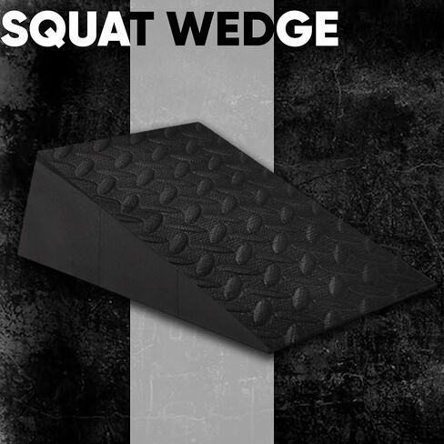 Squat Wedge Block for Heel Elevated Squat 2 Pcs Set, Improve Mobility Balance and Strength Performance Weightlifting Calf Stretcher Slant Board for Squat in Kuwait