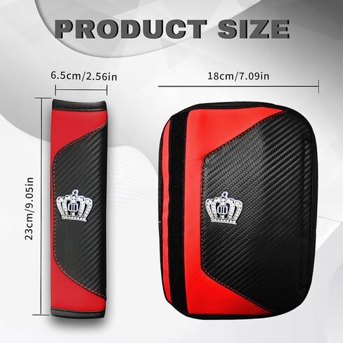 2PCS Car Seat Belt Cover,Seat Belt Pads Leather Seat Belt Covers,Carbon Fiber Safety Seatbelt Shoulder Strap Covers,Soft Car Seat Belt Strap Cushion Protect Your (Black1) in Saudi Arabia