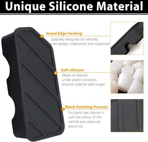 JERBOR 4Pack Silicone Pickup Trucks BedRail Stake Pocket Covers for Chevy Silverado 1999-2014 and GMC Sierra 2010-2014 Truck Bed Rail Stake Pocket Plugs in Kuwait