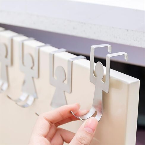 خطاف الباب الخلفي، قطعتان من الفولاذ المقاوم للصدأ للمطبخ على شكل شخصيات كرتونية على شكل خطافات لرف الملابس ورف المناشف للتخزين وحامل تعليق للمطبخ والحمام in Kuwait