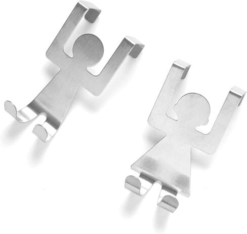 خطاف الباب الخلفي، قطعتان من الفولاذ المقاوم للصدأ للمطبخ على شكل شخصيات كرتونية على شكل خطافات لرف الملابس ورف المناشف للتخزين وحامل تعليق للمطبخ والحمام in Kuwait