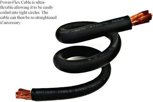 4 Gauge 4 AWG 10 Feet Black + 10 Feet Red Welding Battery Pure Copper Flexible Cable Wire - Car, Inverter, RV, Solar in Kuwait