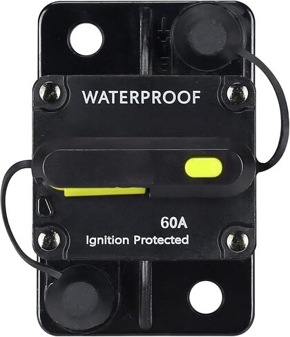 80 Amp Circuit Breaker,with Manual Reset,12V-48V DC, for Car Marine Trolling Motors Boat ATV Manual Power Protect and Automotive Marine Boat Audio System Protection in Kuwait