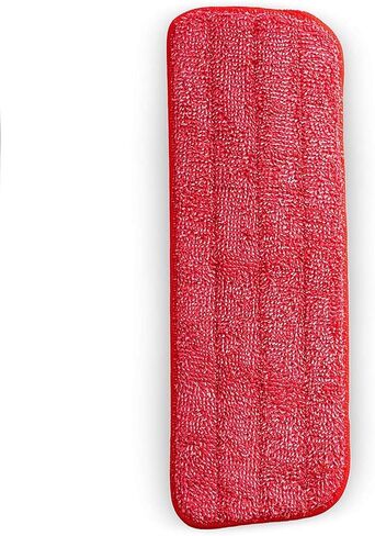 Washable Microfiber Mop Pads - Microfiber Replacement Mop Pads Heads 16.53 x 5.4Inches for Cleaning of Wet or Dry Floors - Professional HomeOffice Cleaning Supplies, Red in Saudi Arabia