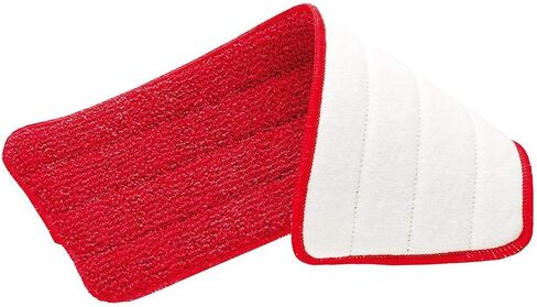 Washable Microfiber Mop Pads - Microfiber Replacement Mop Pads Heads 16.53 x 5.4Inches for Cleaning of Wet or Dry Floors - Professional HomeOffice Cleaning Supplies, Red in Saudi Arabia
