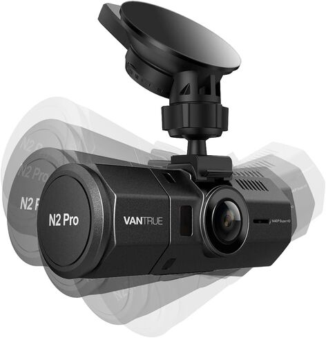 VANTRUE N2 Pro(2023) منفذ USB من النوع C مثبت على الزجاج الأمامي للسيارة in Kuwait