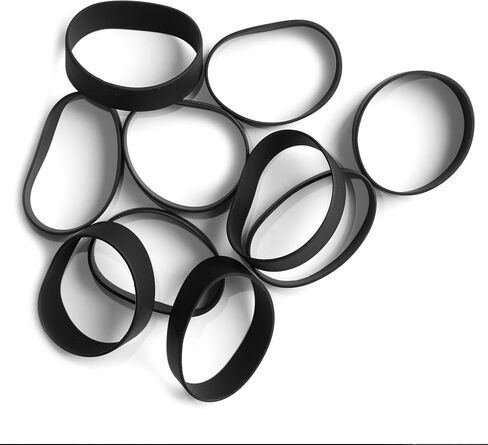 GRIFITI Band Joes 3" x 0.75" Small Silicone Elastic Rubber Bands Rings Gasket Bottle Food Cooking Durable Office Boxes Wraps 10 Pack Black High Strong Rubberbands Heavy Round Siliconebands in Saudi Arabia