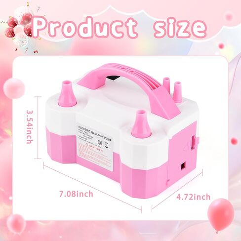 Electric Air Balloon Pump,Dual Nozzle Design,Electric Blower Inflator for Decoration,Balloon Pump for Decoration, Party, Sport,Gifts:2 Tying Tools in Saudi Arabia
