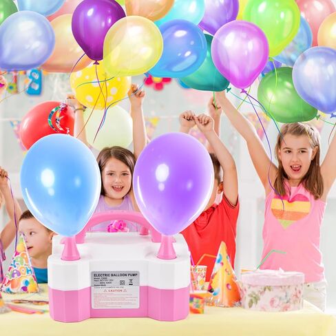 Electric Air Balloon Pump,Dual Nozzle Design,Electric Blower Inflator for Decoration,Balloon Pump for Decoration, Party, Sport,Gifts:2 Tying Tools in Saudi Arabia