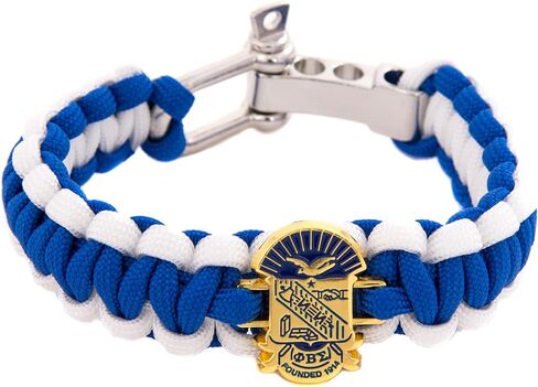 سوار Paracord من Desert Cactus Phi Beta Sigma Fraternity Gold Crest - حجم قابل للتعديل in Saudi Arabia