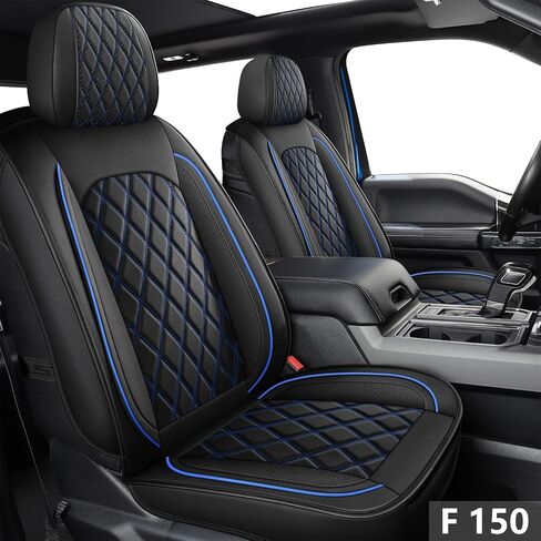 MIROZO Truck Seat Covers, Car Seat Covers Full Set Waterproof Vehicle Cushion Cover for Cars Pick-up for 2015-2023 Ford F150 F250 F350 (Black,Full Set) in Saudi Arabia