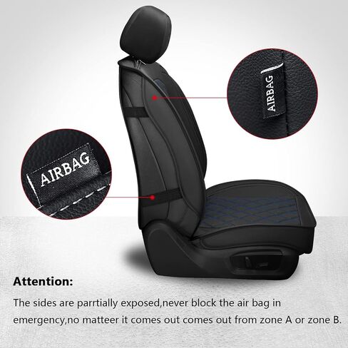 MIROZO Truck Seat Covers, Car Seat Covers Full Set Waterproof Vehicle Cushion Cover for Cars Pick-up for 2015-2023 Ford F150 F250 F350 (Black,Full Set) in Saudi Arabia