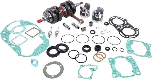 Complete Engine Bottom End Rebuild Kit Compatible with Yamaha Banshee 350 YFZ350 YFZ 350 1987-2006 64mm ATV Crank Piston Seal Gasket Plug in Saudi Arabia