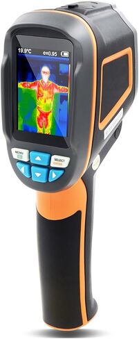 IR0001 Infrared (IR) Thermal Imager & Visible Light Camera with IR Resolution 1024 Pixels & Temperature Range from -4~572°F, 6Hz Refresh Rate, Black in Saudi Arabia