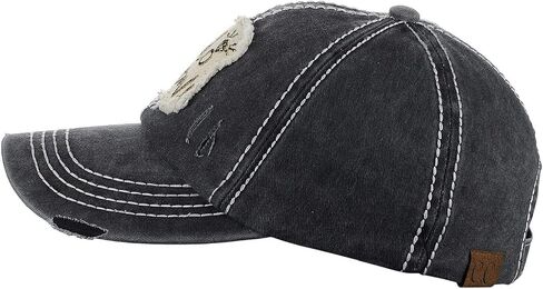 C.C Women's Distressed Vintage Embroidered Patched Bridal Shower Baseball Cap, Bride/White in Saudi Arabia