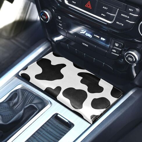 Cow Markings Car Registration and Insurance Holder Vehicle Glove Box Organizer Car Accessories Wallet Case for Women Men H020037 in Saudi Arabia