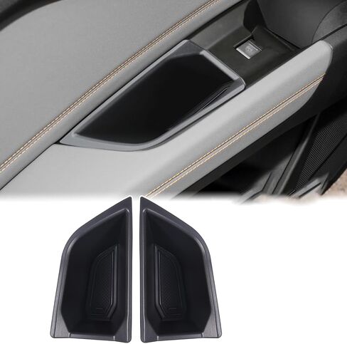 Car Front Rear Door Storage Box Compatible with Audi Q4 E-Tron Car Front Rear Side Door Handle Storage Box Organizer Tray Door Armrest Organizer Handle Pocket Tray Insert Glove Pallet Tray Accessories in Saudi Arabia