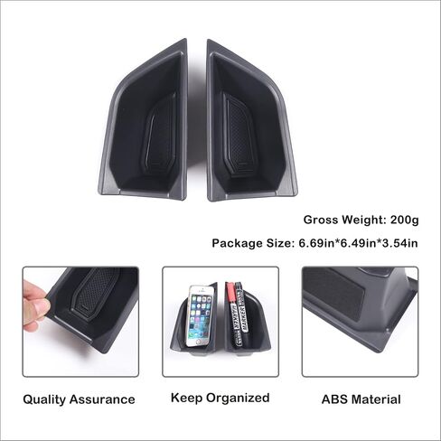 Car Front Rear Door Storage Box Compatible with Audi Q4 E-Tron Car Front Rear Side Door Handle Storage Box Organizer Tray Door Armrest Organizer Handle Pocket Tray Insert Glove Pallet Tray Accessories in Saudi Arabia